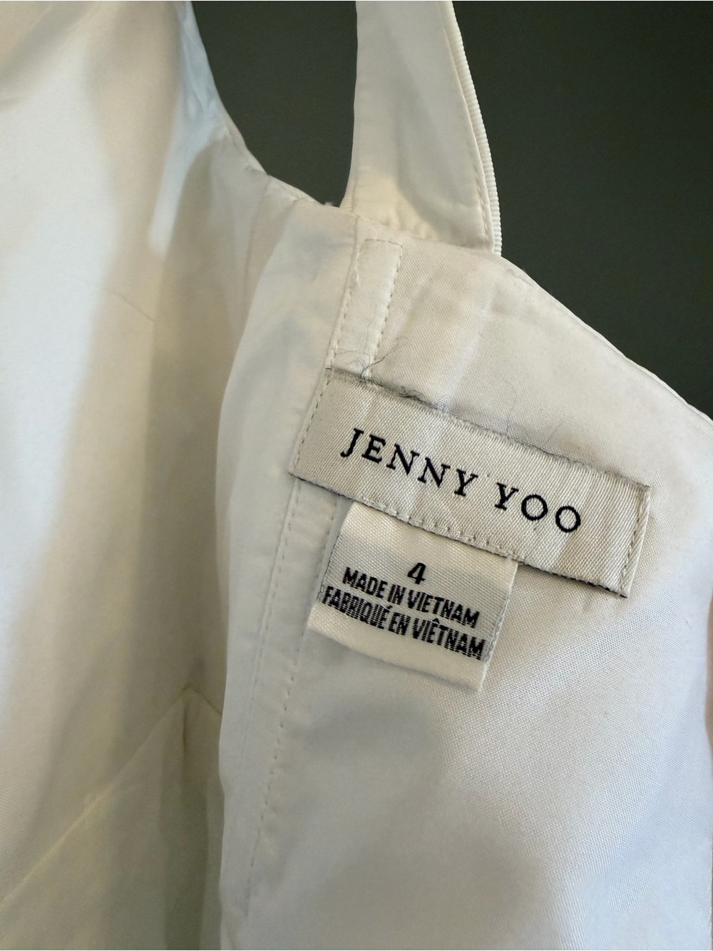 Jenny Yoo Camille Little White Dress - Wedding Dress - LWD - Picture 5 of 9